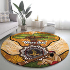 Aboriginal-Islanders NAIDOC Week Personalised Round Carpet Boab Tree Indigenous Art