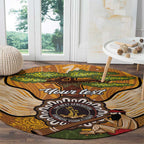 Aboriginal-Islanders NAIDOC Week Personalised Round Carpet Boab Tree Indigenous Art