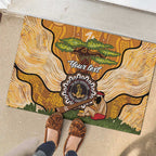 Aboriginal-Islanders NAIDOC Week Personalised Rubber Doormat Boab Tree Indigenous Art