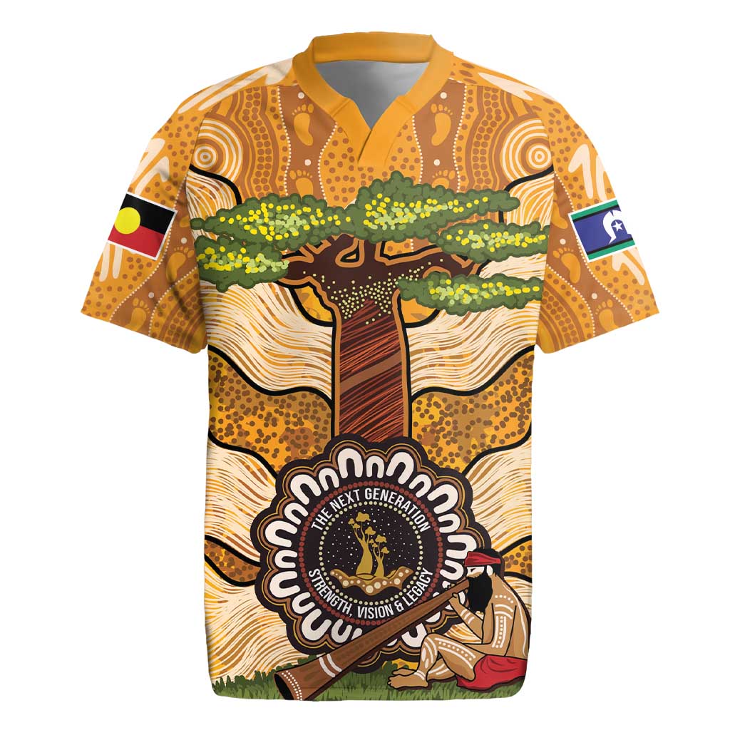 Aboriginal-Islanders NAIDOC Week Personalised Rugby Jersey Boab Tree Indigenous Art