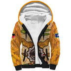 Aboriginal-Islanders NAIDOC Week Personalised Sherpa Hoodie Boab Tree Indigenous Art