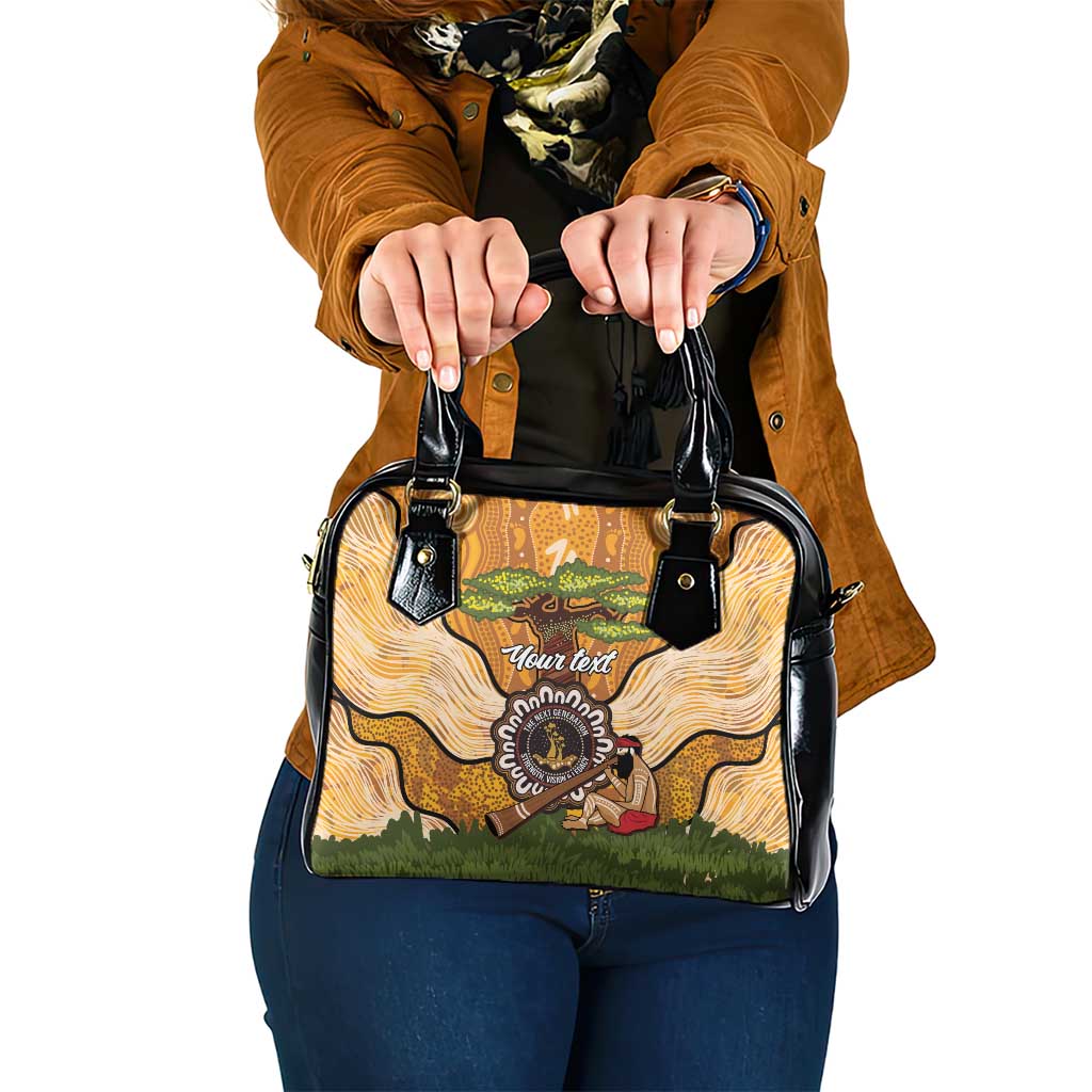 Aboriginal-Islanders NAIDOC Week Personalised Shoulder Handbag Boab Tree Indigenous Art
