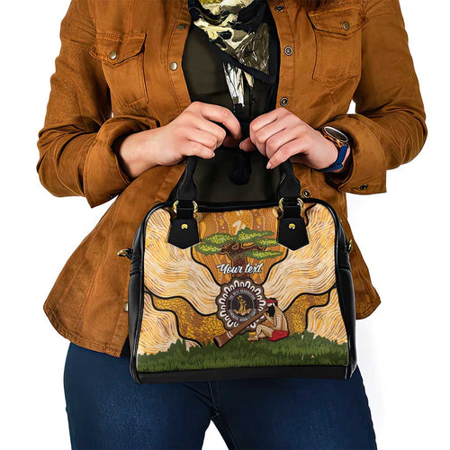 Aboriginal-Islanders NAIDOC Week Personalised Shoulder Handbag Boab Tree Indigenous Art