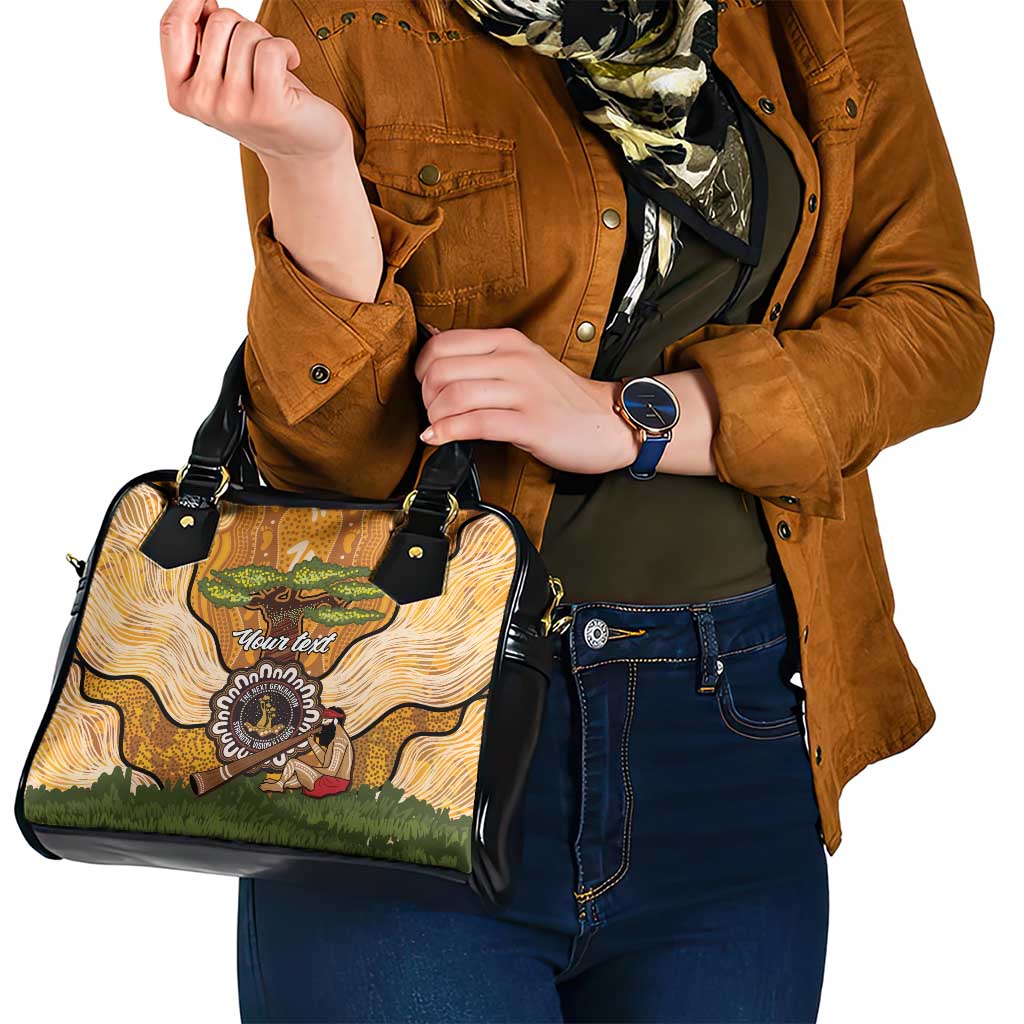 Aboriginal-Islanders NAIDOC Week Personalised Shoulder Handbag Boab Tree Indigenous Art