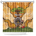 Aboriginal-Islanders NAIDOC Week Personalised Shower Curtain Boab Tree Indigenous Art