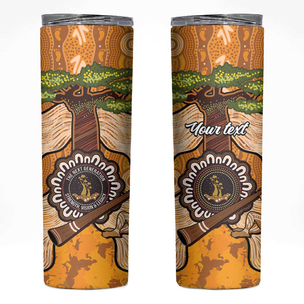 Aboriginal-Islanders NAIDOC Week Personalised Skinny Tumbler Boab Tree Indigenous Art