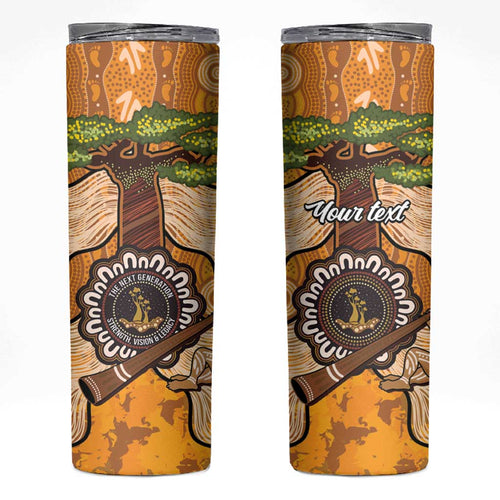 Aboriginal-Islanders NAIDOC Week Personalised Skinny Tumbler Boab Tree Indigenous Art