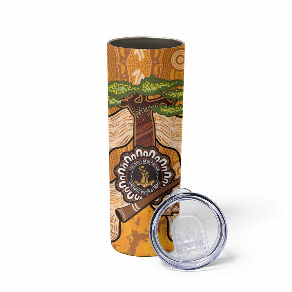 Aboriginal-Islanders NAIDOC Week Personalised Skinny Tumbler Boab Tree Indigenous Art