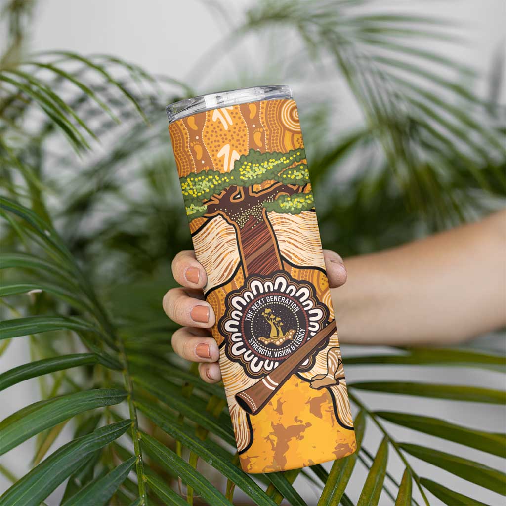 Aboriginal-Islanders NAIDOC Week Personalised Skinny Tumbler Boab Tree Indigenous Art