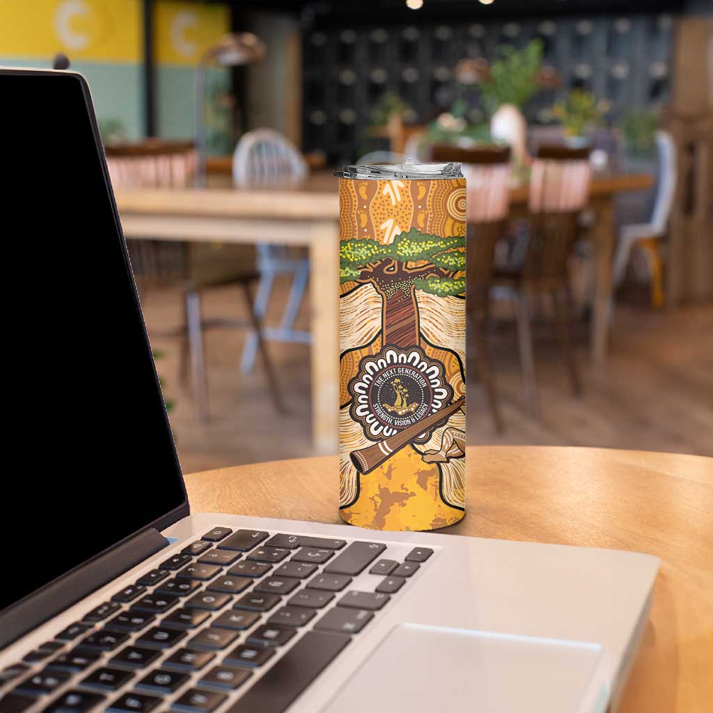 Aboriginal-Islanders NAIDOC Week Personalised Skinny Tumbler Boab Tree Indigenous Art