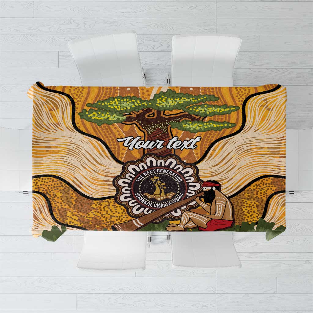 Aboriginal-Islanders NAIDOC Week Personalised Tablecloth Boab Tree Indigenous Art