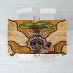 Aboriginal-Islanders NAIDOC Week Personalised Tablecloth Boab Tree Indigenous Art