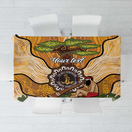 Aboriginal-Islanders NAIDOC Week Personalised Tablecloth Boab Tree Indigenous Art