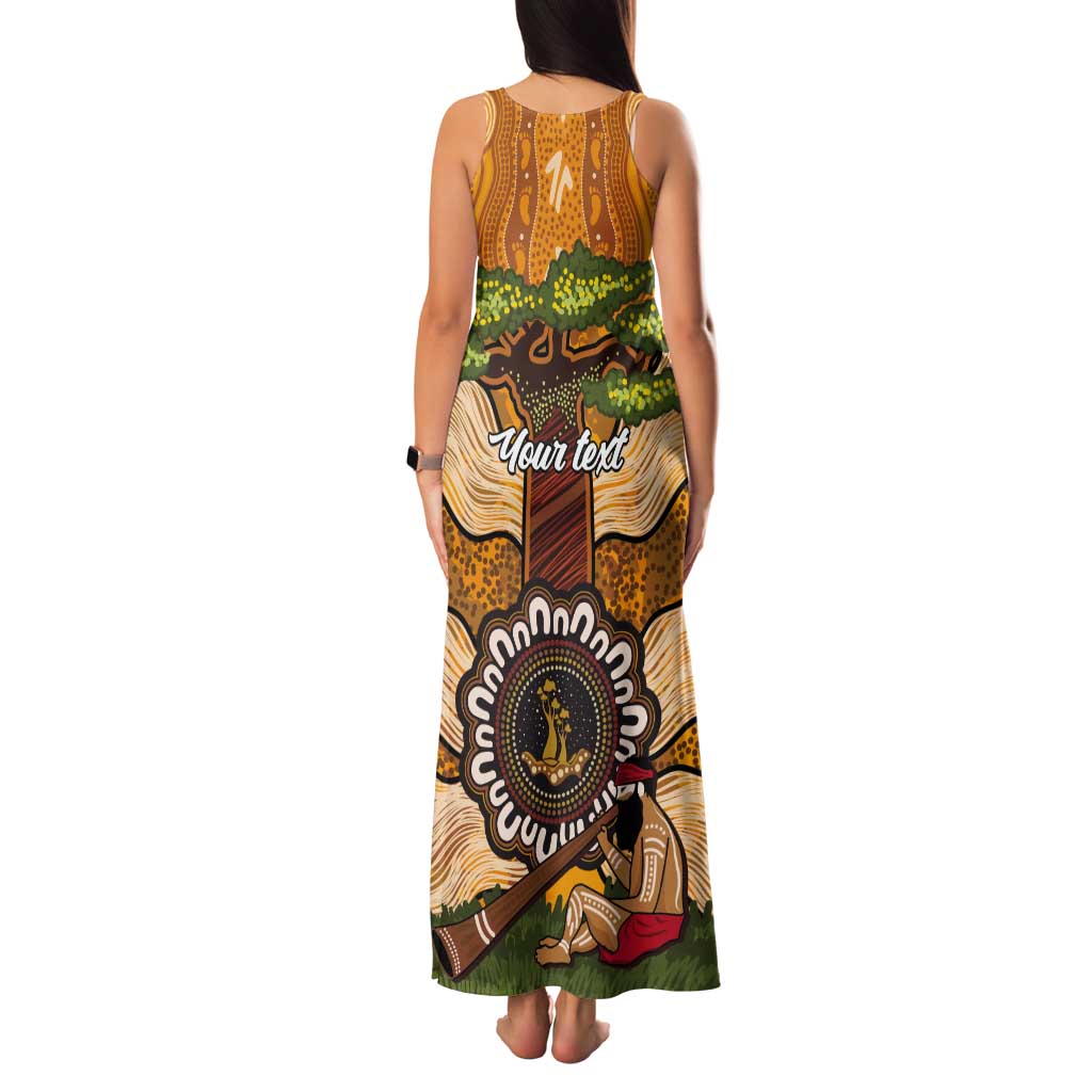 Aboriginal-Islanders NAIDOC Week Personalised Tank Maxi Dress Boab Tree Indigenous Art