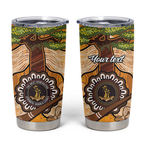 Aboriginal-Islanders NAIDOC Week Personalised Tumbler Cup Boab Tree Indigenous Art