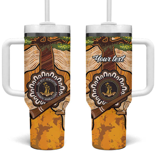Aboriginal-Islanders NAIDOC Week Personalised Tumbler With Handle Boab Tree Indigenous Art