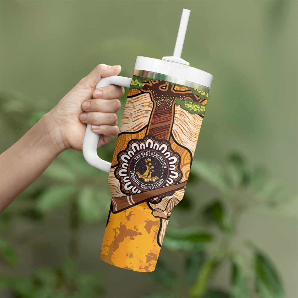 Aboriginal-Islanders NAIDOC Week Personalised Tumbler With Handle Boab Tree Indigenous Art