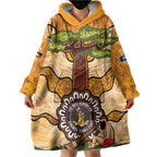 Aboriginal-Islanders NAIDOC Week Personalised Wearable Blanket Hoodie Boab Tree Indigenous Art