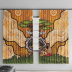 Aboriginal-Islanders NAIDOC Week Personalised Window Curtain Boab Tree Indigenous Art