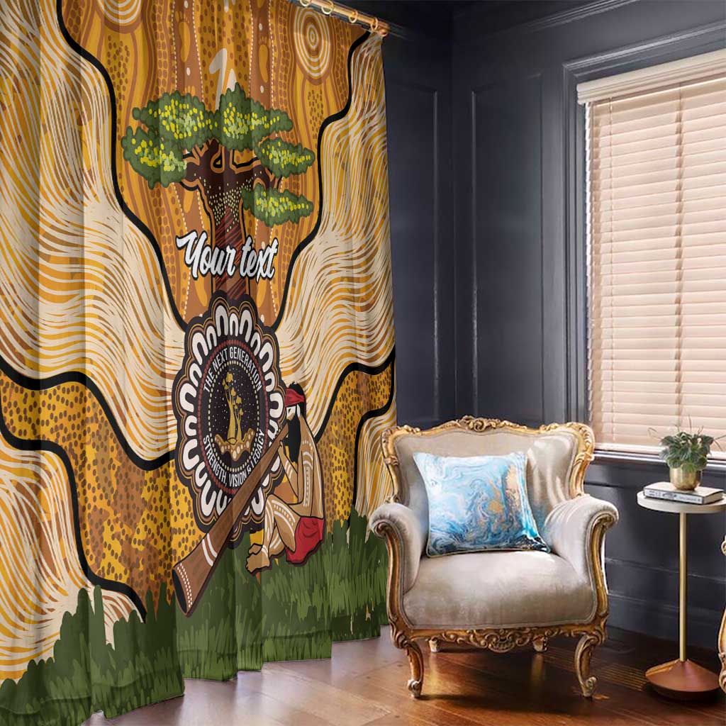 Aboriginal-Islanders NAIDOC Week Personalised Window Curtain Boab Tree Indigenous Art