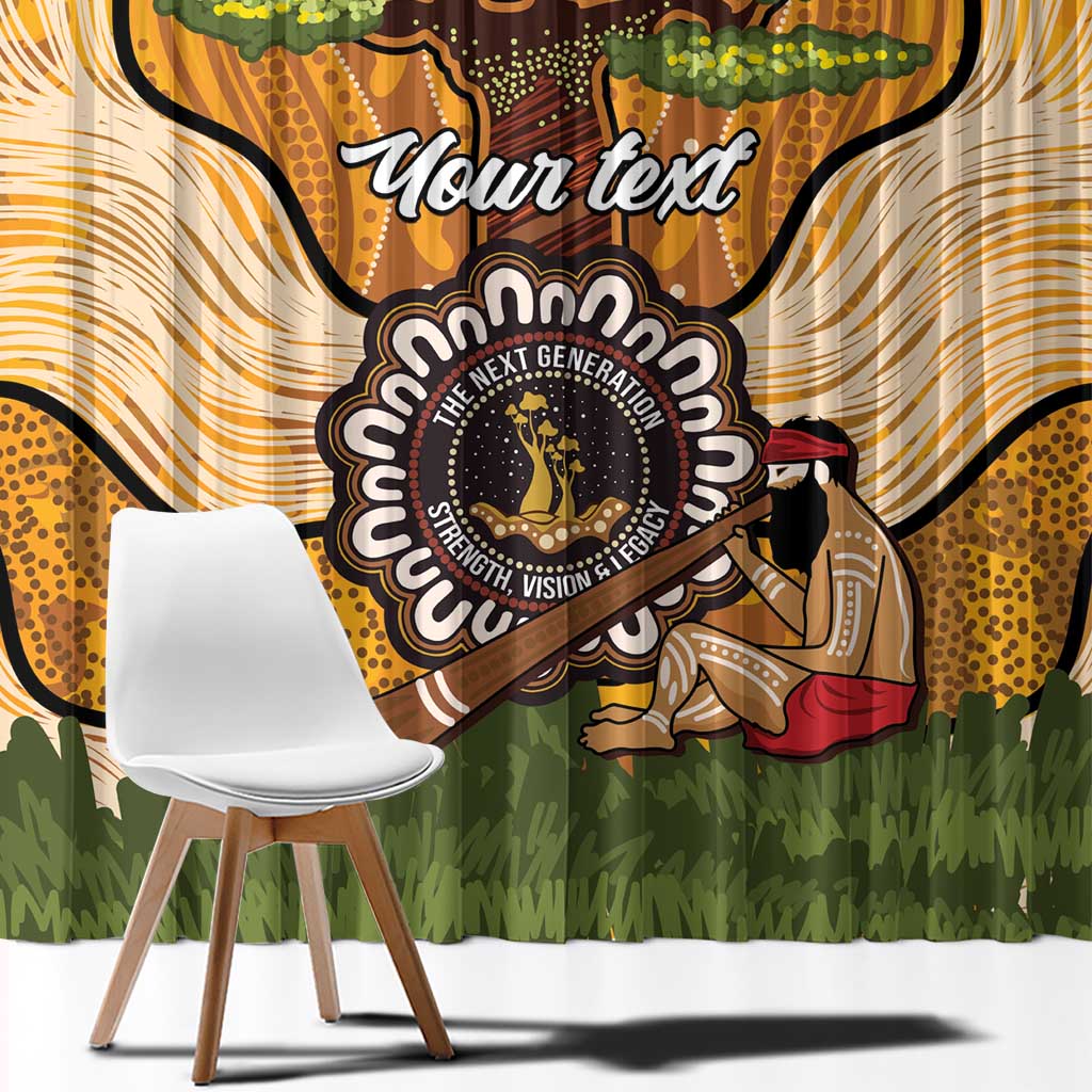 Aboriginal-Islanders NAIDOC Week Personalised Window Curtain Boab Tree Indigenous Art