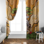 Aboriginal-Islanders NAIDOC Week Personalised Window Curtain Boab Tree Indigenous Art