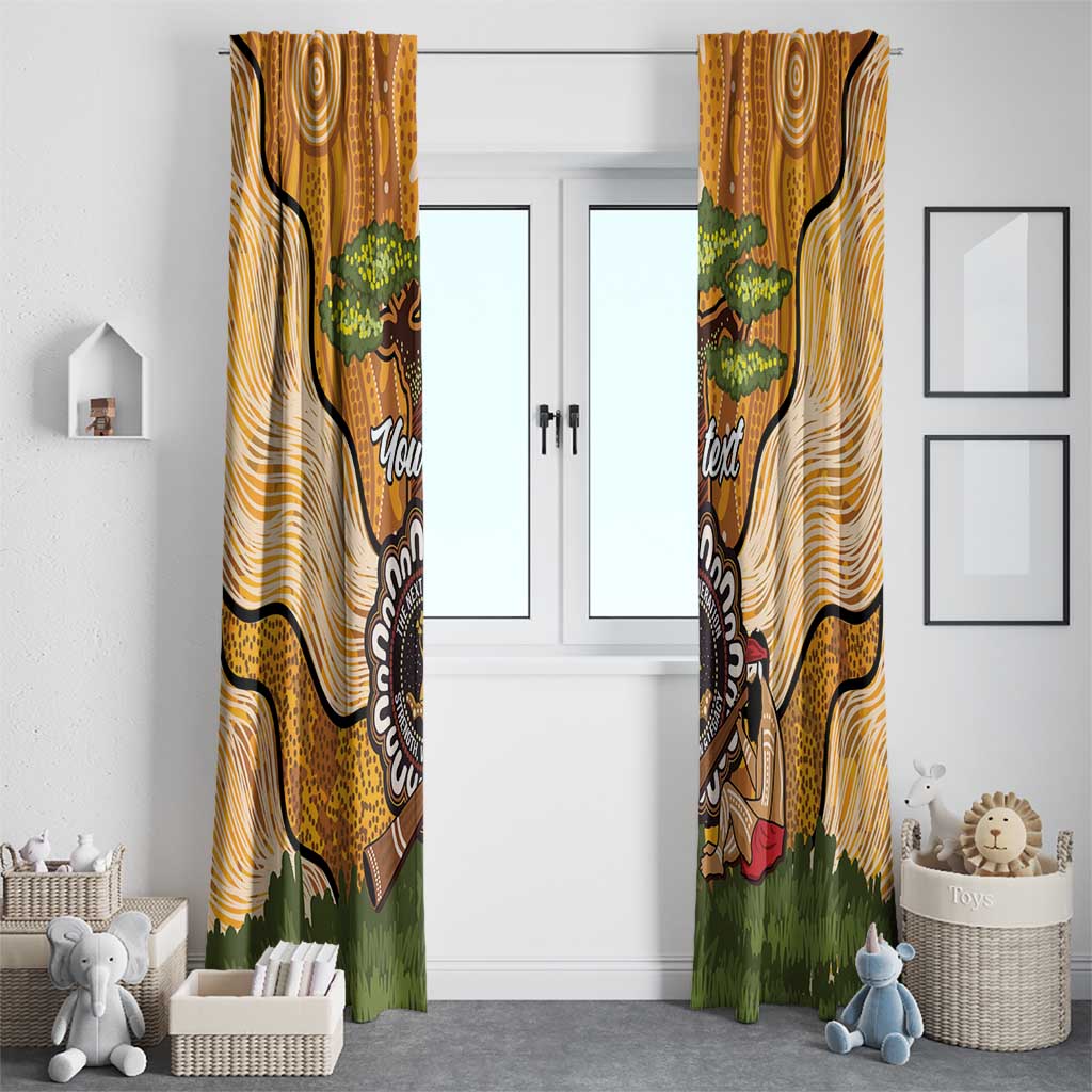 Aboriginal-Islanders NAIDOC Week Personalised Window Curtain Boab Tree Indigenous Art