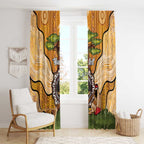 Aboriginal-Islanders NAIDOC Week Personalised Window Curtain Boab Tree Indigenous Art