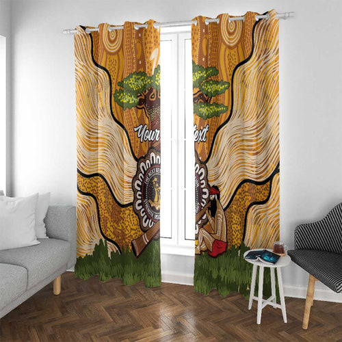 Aboriginal-Islanders NAIDOC Week Personalised Window Curtain Boab Tree Indigenous Art