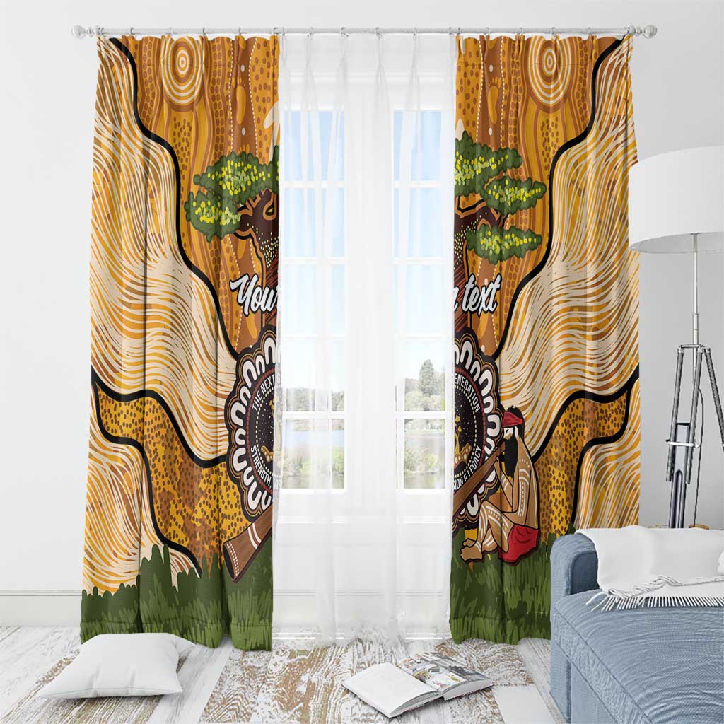 Aboriginal-Islanders NAIDOC Week Personalised Window Curtain Boab Tree Indigenous Art