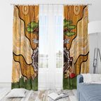 Aboriginal-Islanders NAIDOC Week Personalised Window Curtain Boab Tree Indigenous Art
