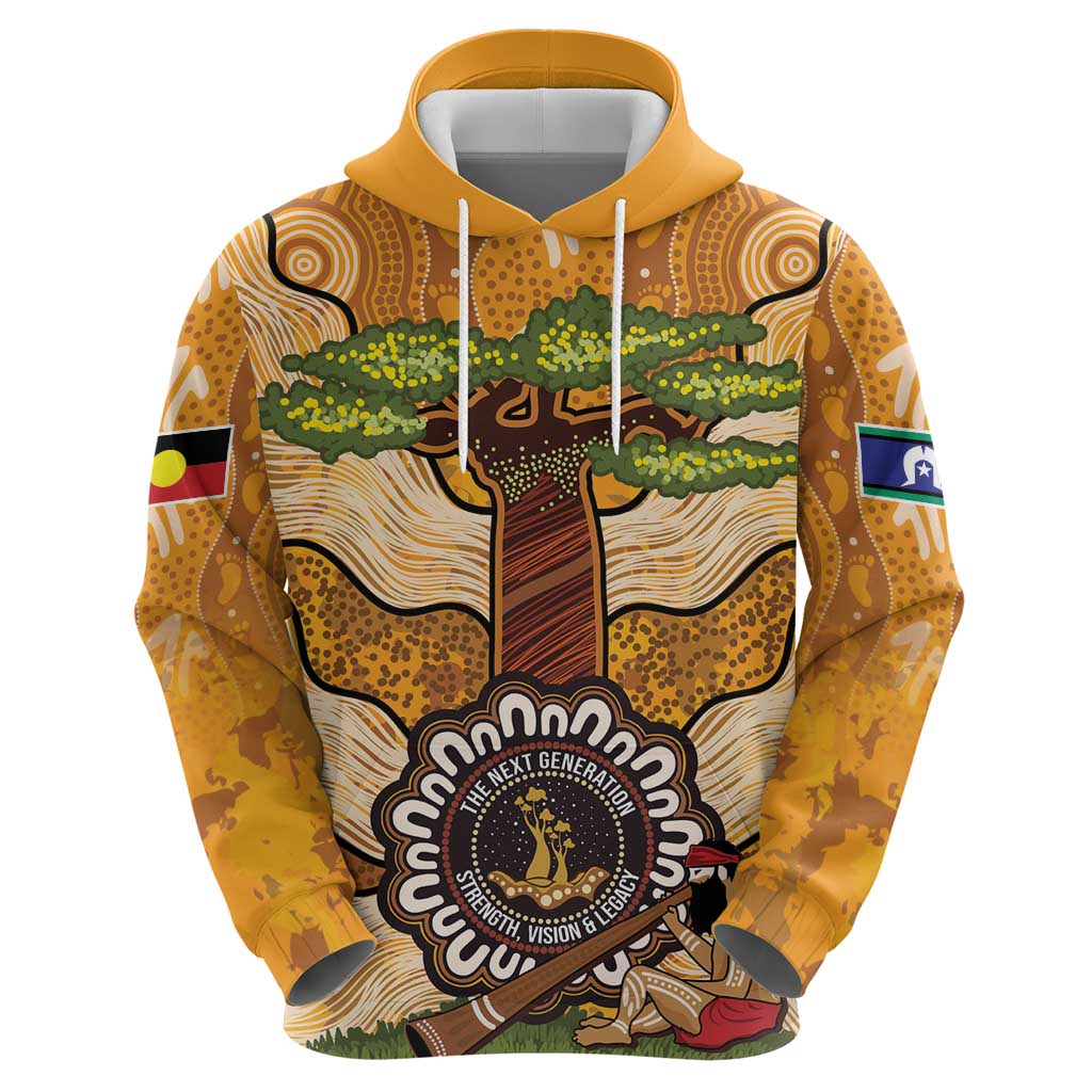 Aboriginal-Islanders NAIDOC Week Personalised Zip Hoodie Boab Tree Indigenous Art
