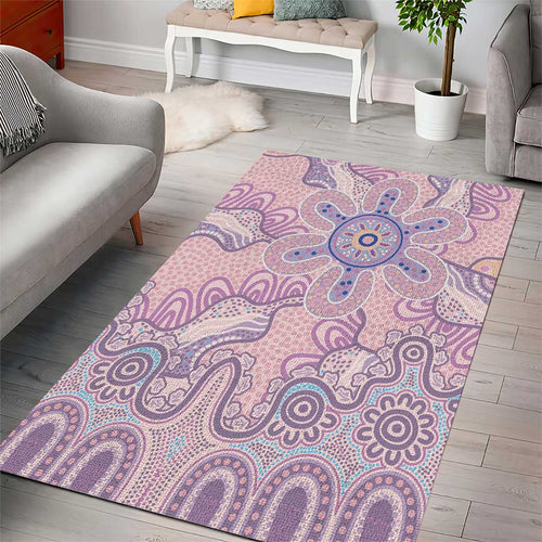 Aboriginal-Islanders NAIDOC Week Area Rug River and land aboriginal art
