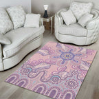 Aboriginal-Islanders NAIDOC Week Area Rug River and land aboriginal art