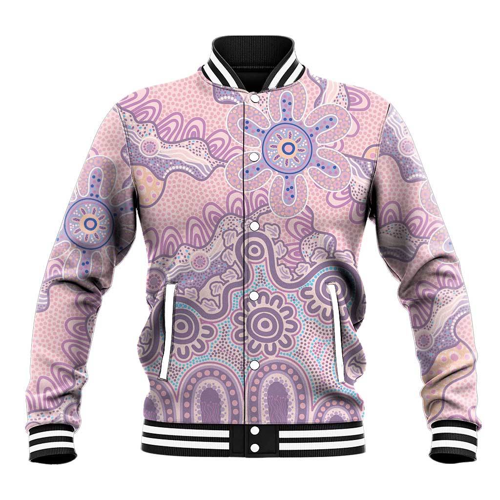 Aboriginal-Islanders NAIDOC Week Baseball Jacket River and land aboriginal art