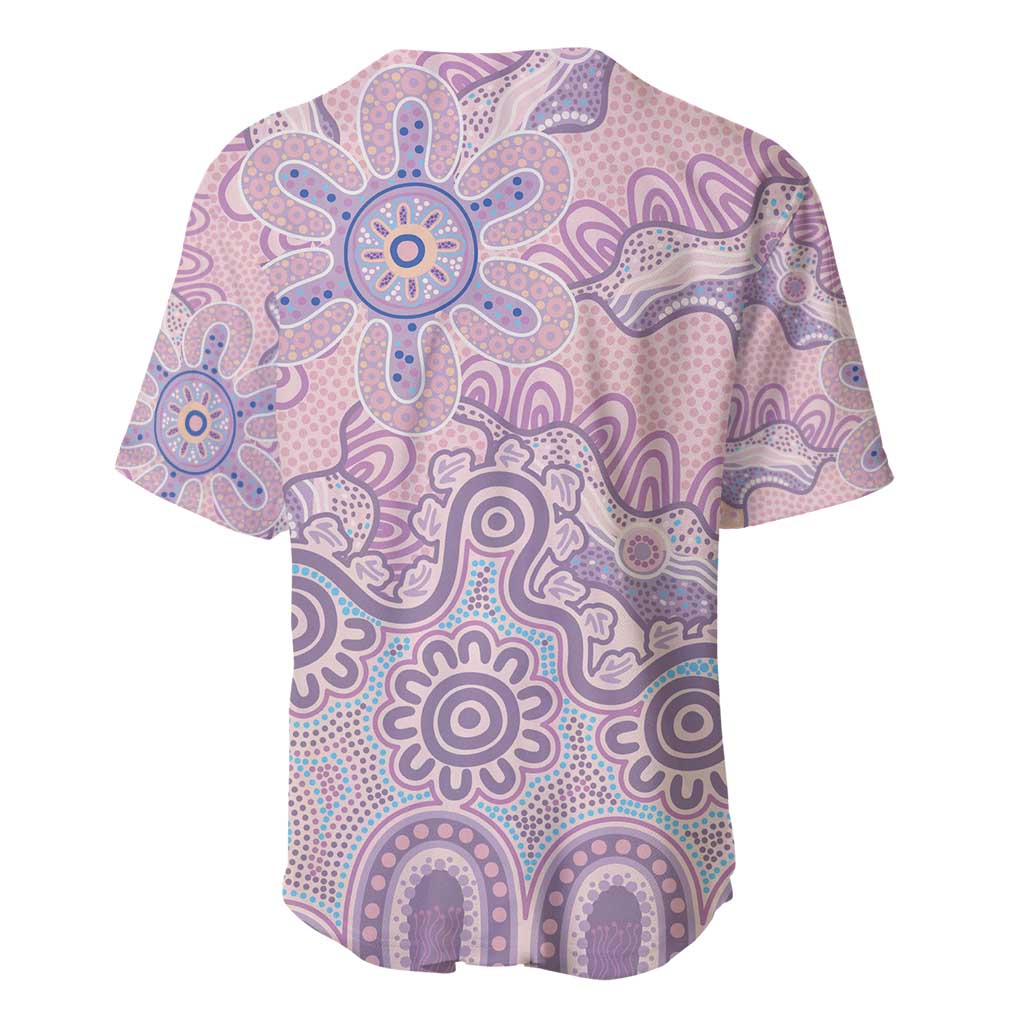 Aboriginal-Islanders NAIDOC Week Baseball Jersey River and land aboriginal art