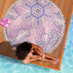 Aboriginal-Islanders NAIDOC Week Beach Blanket River and land aboriginal art