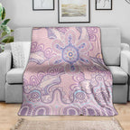 Aboriginal-Islanders NAIDOC Week Blanket River and land aboriginal art