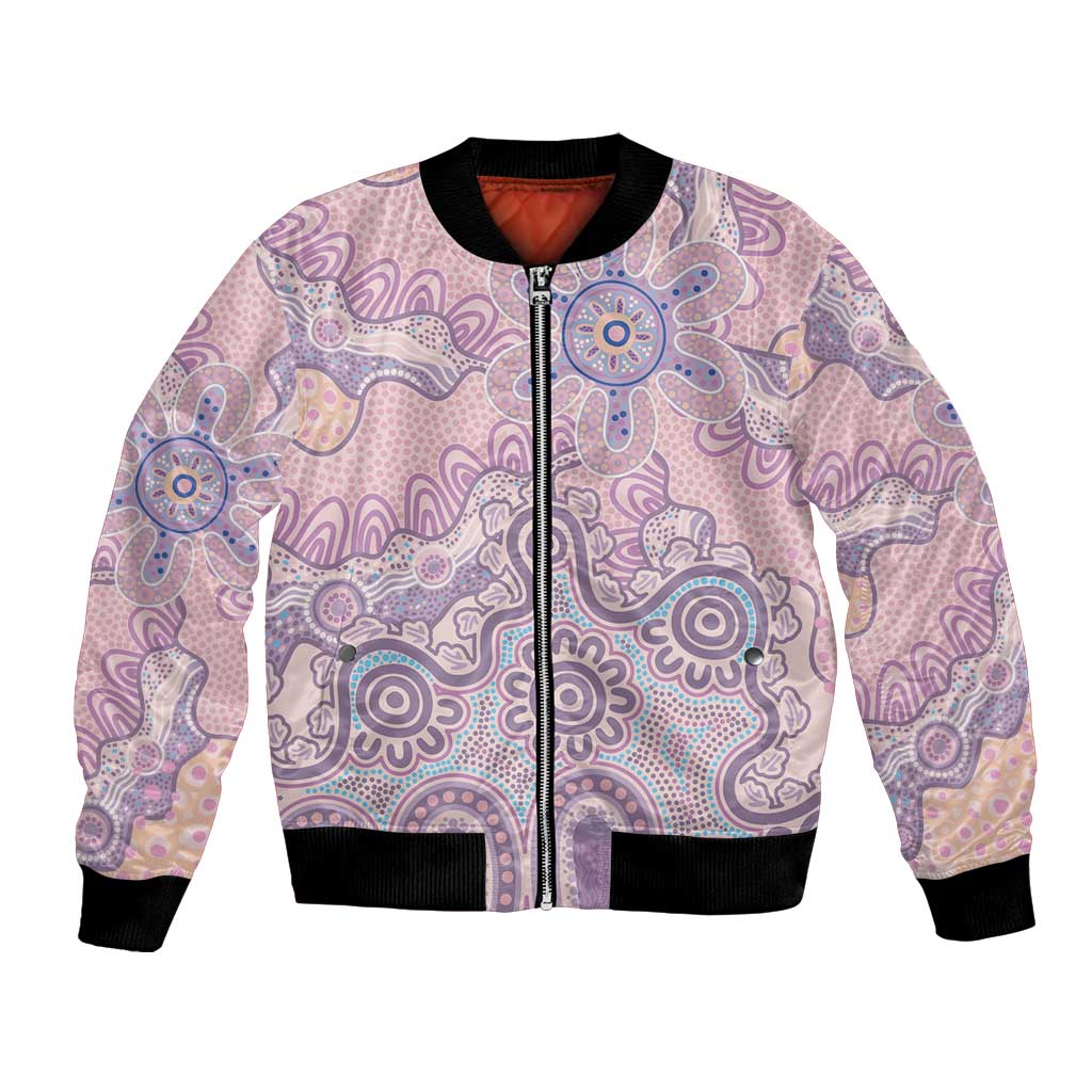 Aboriginal-Islanders NAIDOC Week Bomber Jacket River and land aboriginal art