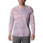 Aboriginal-Islanders NAIDOC Week Button Sweatshirt River and land aboriginal art