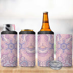 Aboriginal-Islanders NAIDOC Week 4 in 1 Can Cooler Tumbler River and land aboriginal art