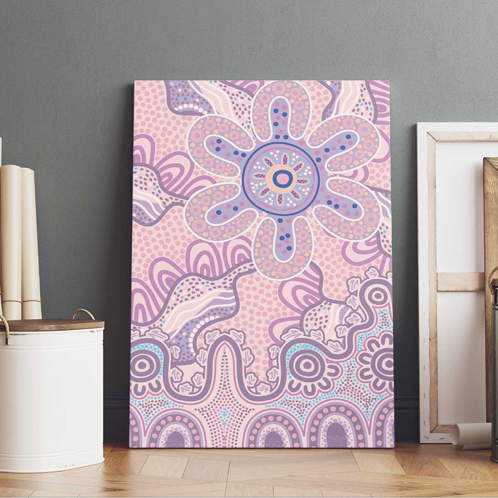 Aboriginal-Islanders NAIDOC Week Canvas Wall Art River and land aboriginal art