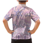 Aboriginal-Islanders NAIDOC Week Family Matching Mermaid Dress and Hawaiian Shirt River and land aboriginal art