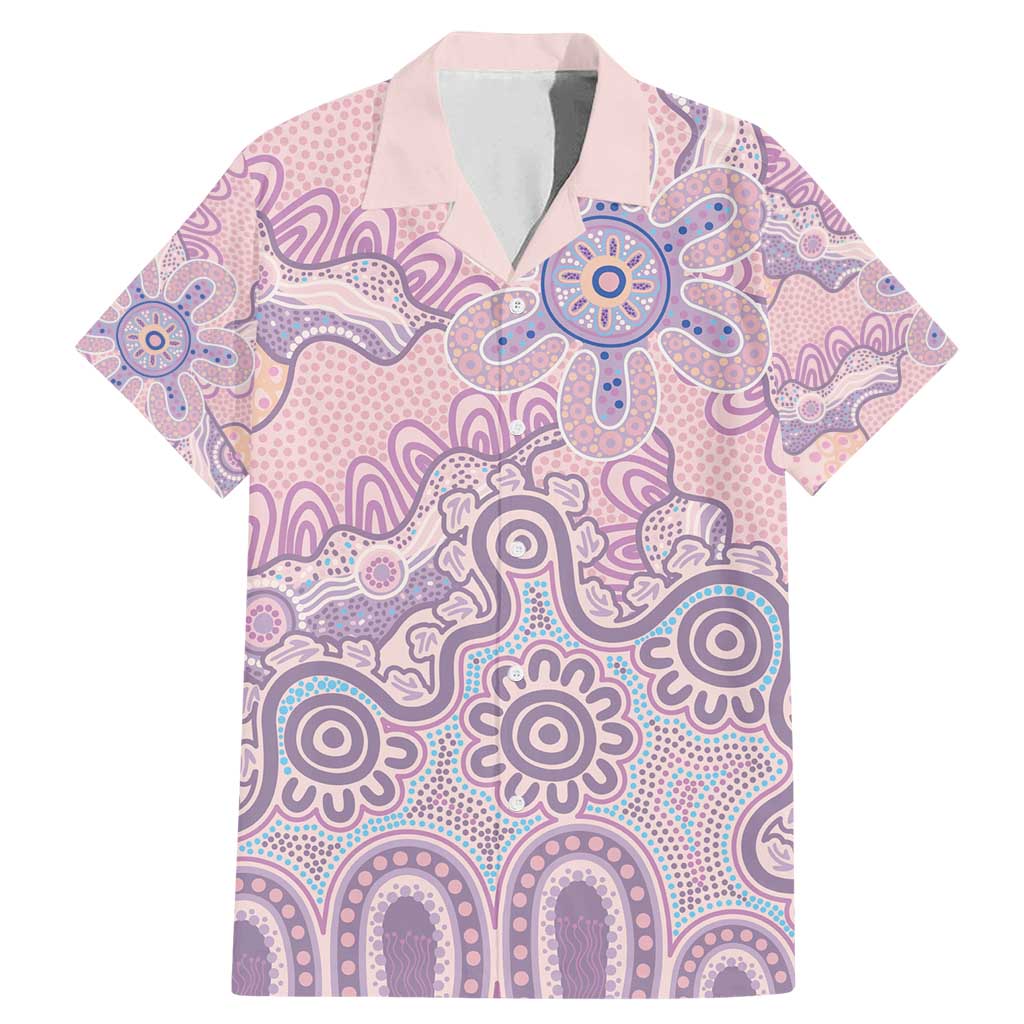 Aboriginal-Islanders NAIDOC Week Family Matching Mermaid Dress and Hawaiian Shirt River and land aboriginal art