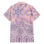 Aboriginal-Islanders NAIDOC Week Family Matching Summer Maxi Dress and Hawaiian Shirt River and land aboriginal art
