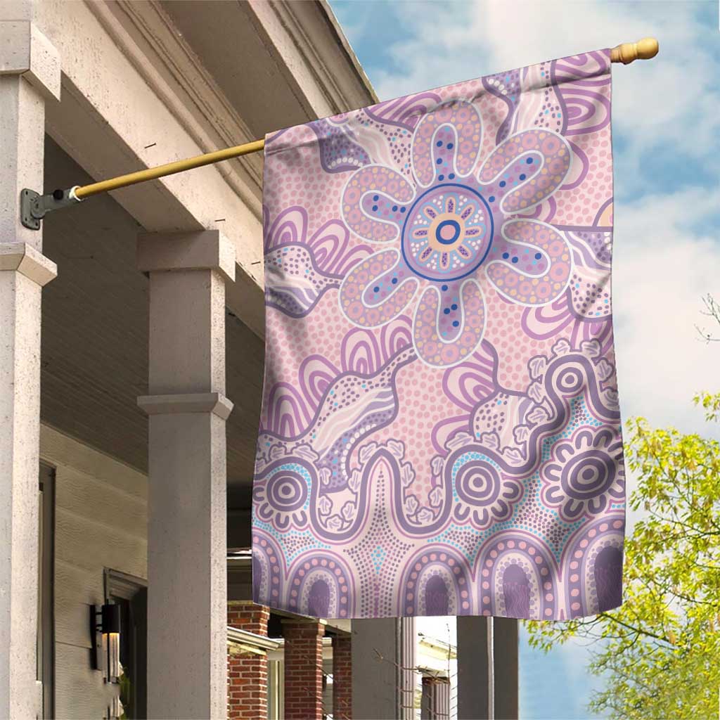 Aboriginal-Islanders NAIDOC Week Garden Flag River and land aboriginal art
