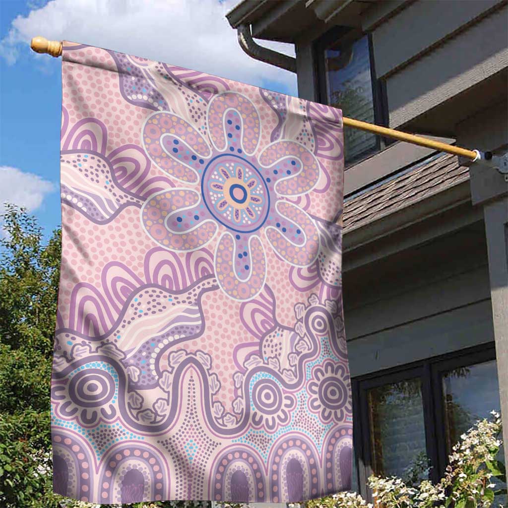 Aboriginal-Islanders NAIDOC Week Garden Flag River and land aboriginal art