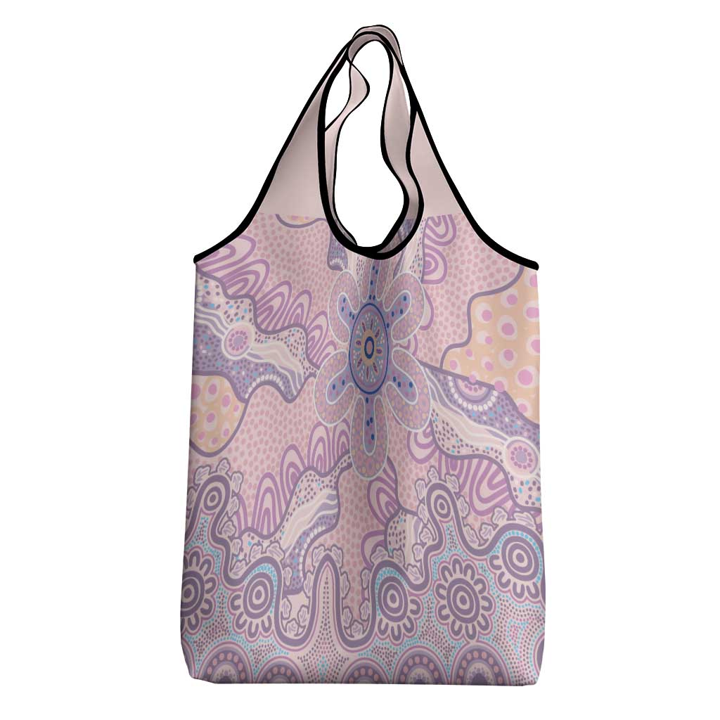 Aboriginal-Islanders NAIDOC Week Grocery Bag River and land aboriginal art