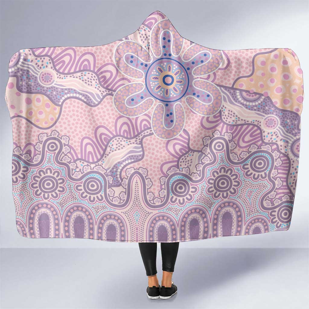 Aboriginal-Islanders NAIDOC Week Hooded Blanket River and land aboriginal art