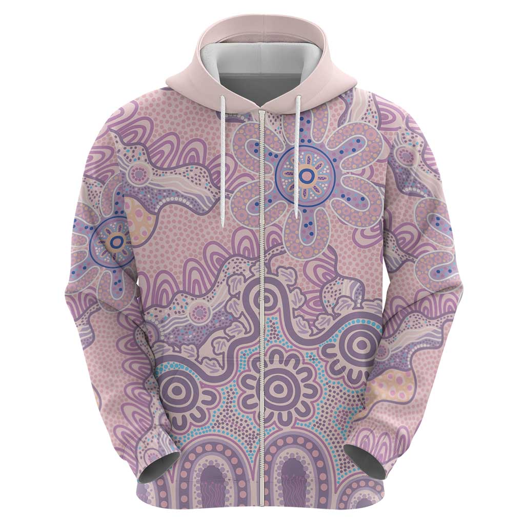 Aboriginal-Islanders NAIDOC Week Hoodie River and land aboriginal art